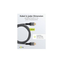 Goobay High Speed HDMI Cable with Ethernet 0.5m - Premium Quality, Reliable Performance, Versatile Connection!